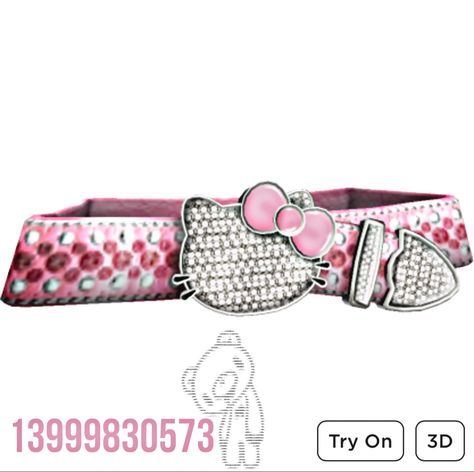 Berry Ave Codes Hello Kitty, Hello Kitty Outfit Codes For Berry Ave, Hello Kitty Outfit Codes, Hello Kitty Belt, Hello Kitty Boy, Accessories Codes, Roblox Accessories, Diamond Belt, Emo Accessories