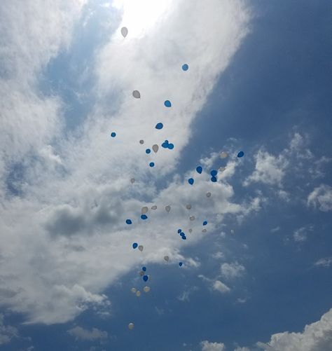 LMS balloon launch. RIP Balloon Release, Peace Meaning, Scenery Wallpaper, Travel Aesthetic, Balloons, Blue And White, Photography, Travel, Quick Saves