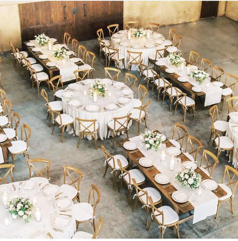 Farmhouse And Round Tables Wedding, Long Table And Round Table Wedding, Round And Farm Tables Wedding, Round And Long Table Layout, Circle And Long Tables Wedding, Wedding Tables Round And Rectangle, Farm Table And Round Table Wedding, Round And Rectangular Tables At Wedding, Round And Farmhouse Table Wedding