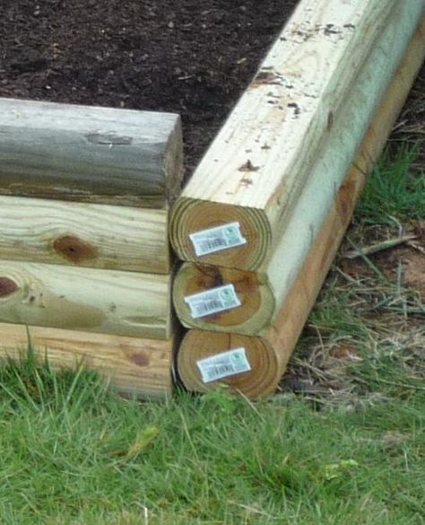 Flower Beds Diy, Easy Raised Garden Bed, Zoysia Grass, Building Raised Beds, Landscape Timbers, Timber Beds, Bermuda Grass, Building Raised Garden Beds, Raised Flower Beds