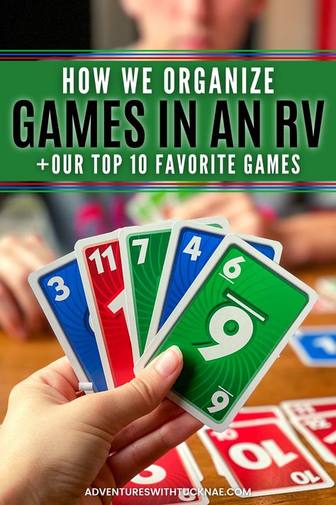 How to Organize Games in an RV Group Card Games, Rv Storage Hacks, Camper Organization Ideas, Rv Organization Ideas, Living In A Camper, Organize Games, Organization Clothes, Used Campers, Rv Storage Ideas