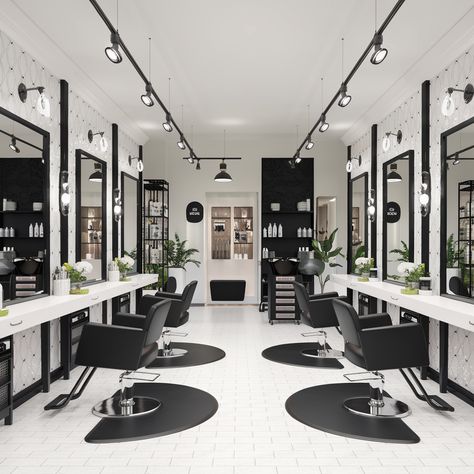 In the pure white and elegant salon space, the classic black salon chair stands quietly, simple yet stylish, a perfect blend of modern and fashion💗   #BaashaSalon #PinkDream #EnchantingInteriors #SalonDesign #PinkMagic #cute #baashasalonchair #modernsalon #salontoday #hairdresser #hairstylist #hairbrained #behindthechair #interiordesign #saloninterior #salondecor #salonlife #salongoals #hairsalondecor #salonequipment #saloninspo #saloninspiration #salonstyle #salon #beautysalon #barbershop #pinkchair Black Salon Suite, White Barbershop, Salon Black And White, Black And White Salon, Electrical Panel Wiring, Barber Shop Design, Black Salon, Hair Saloon, Hairdresser Salon