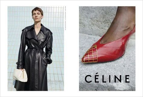 CELINE Spring Summer 2018 by Juergen Teller Celine Campaign, Old Celine, Caroline Vreeland, Celine Shoes, Juergen Teller, Green Inspiration, Hedi Slimane, Denim Day, Famous Photographers