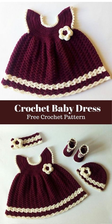 Crochet Baby Daisy Dress, Free Crochet Newborn Dress Pattern, Free Crochet Infant Dress Patterns, Free Crochet Baby Dress Patterns English, 4 Ply Crochet Patterns, Free Baby Dress Patterns 3-6 Month, Crochet Baby Dress Free Pattern Newborn Simple, Crochet Doll Outfit Free Pattern, Crochet Reborn Doll Clothes Free Pattern