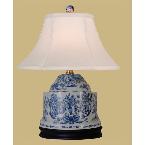 East Enterprises LPDLSH087B Jar Table Lamp - Blue and White - LPDLSH087B Blue Table Lamps, Chinese Lamps, Jar Table Lamp, Modern Room Divider, Porcelain Lamp, Blue Table, Porcelain Teapot, Modern Rustic Interiors, Jar Lamp