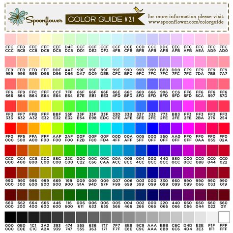 sewVery: How to Make Your Own Clothing Labels using spoonflower Cmyk Color Chart, Birth Colors, Hexadecimal Color, Hex Color, Shingle Colors, Sewing Labels, Color Guide, Hex Codes, Hex Color Codes