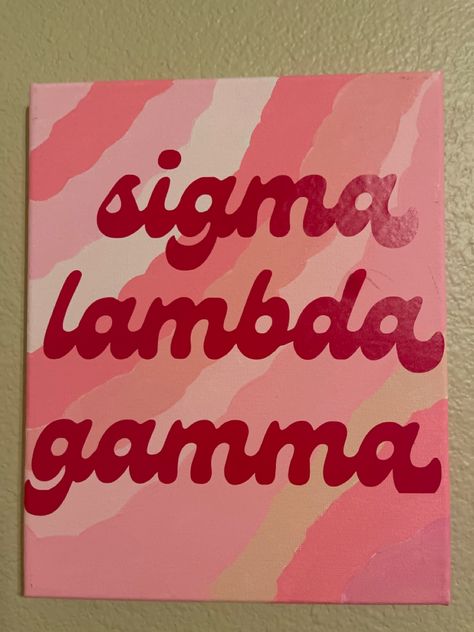 Little Gifts Sorority, Sigma Lambda Gamma, Big Lil, Cap Decoration, Sorority Crafts, Graduation Cap Decoration, Cap Decorations, Canvas Ideas, Greek Life