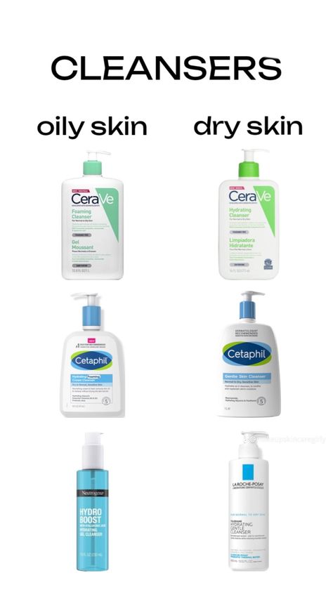 Cleansers For Oily Skin, Best Cleansers, Oily Skin Makeup, Dry Skin Routine, Better Self, Men Skin Care Routine, Skin Care Basics, Face Skin Care Routine, Face Oils