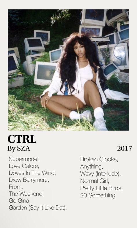 Ctrl Deluxe, Ctrl Sza, Album Polaroid Poster, Polaroid Album, Aesthetic Polaroid, Music Cover Photos, Music Poster Ideas, Vintage Music Posters, Cool Album Covers