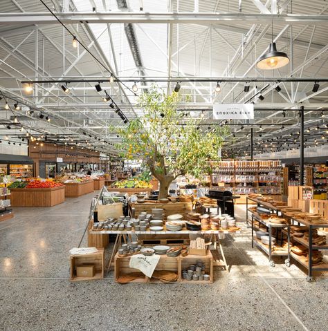 Renovation Architecture, Food Retail, Supermarket Design, Public Market, Terrazzo Flooring, Fresh Market, Adaptive Reuse, Hall Design, Urban Architecture