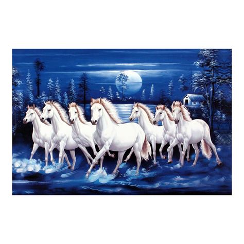 Seven Horse Painting, White Horses Running, Durgamma Photos, 7 Horses, Horse Background, Cityscape Wallpaper, Horses Running, Logo Wallpaper Hd, Horse Photo