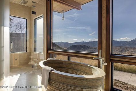 1285 N Lower Ridge Rd, Jackson, WY 83001 | MLS #22-1838 | Zillow Lake Flato, Rammed Earth Homes, Desert Climate, Rammed Earth Wall, Covered Walkway, Rove Concepts, Texas Ranch, Cocoppa Wallpaper, Rammed Earth