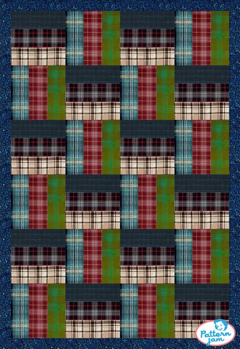 Sweater Quilt Pattern, Buffalo Plaid Quilts, Plaid Shirt Quilt, Flannel Shirt Quilt Ideas, Plaid Quilt Ideas, Dress Shirt Quilt, Scrap Quilts Ideas, Masculine Quilt Patterns, Quilts For Men Patterns