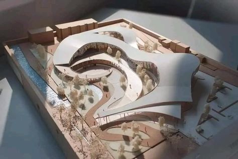 Fluidity In Architecture, Island Architecture Concept, Abstract Model Architecture Concept, Abstract Painting Diy, Campus Design, Architecture Drawing Plan, Concept Models Architecture, Concept Model, Conceptual Architecture