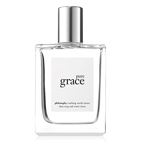 philosophy pure grace eau de toilette - crisp & clean women's perfume - with notes of water lily, leafy greens & musk - luxury perfume for women - long lasting fragrance Pure Grace Perfume, Grace Perfume, Philosophy Pure Grace, Pink Mimosa, Clean Perfume, Clean Fragrance, Hair Mist, Firming Cream, Perfume Design