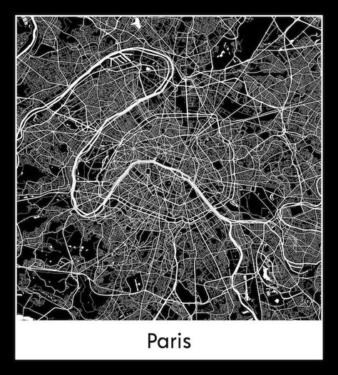 Paris Map Illustration, Paris City Map, Paris Buildings, Map Of Paris, Noir Detective, Leather Coaster, Plan Paris, Medieval City, Rpg Maps