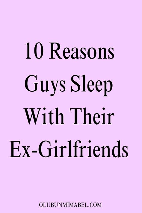 Let’s not pretend we are not in an age where dating apps and hook-up culture make it easier to get laid.  Despite this, some guys still choose to hook up with their ex.  Yes, your ex already knows you; you know them, and there’s a certain level of comfort and familiarity that comes with it.  … Breaking Up With Someone, Meeting Someone New, Best Dating Apps, Old Flame, Dating Tips For Women, Feeling Insecure, Dating Again, Happy Relationships, Dating Apps