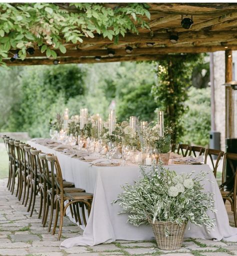 Branches Wedding Decor, White Wild Flowers, Italy Table, Wedding Planning Notebook, Olive Branch Wedding, Italian Dinner Party, Tuscan Countryside, Persian Wedding, Under The Tuscan Sun