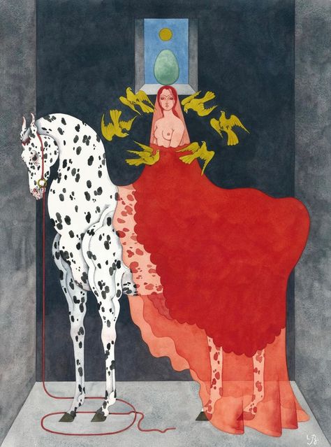 Spiritual Watercolor, Visual Culture, Watercolor Illustrations, Waltz, Dalmatian, A Woman, Illustrations, Red, Art