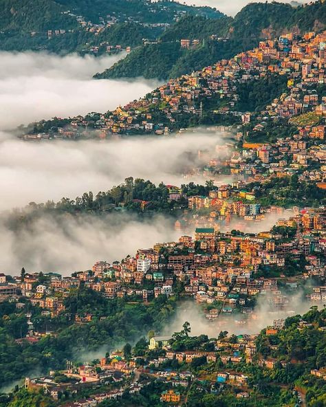 2,024 Likes, 28 Comments - TRAVEL | EXPLORE | NATURE (@travelgoooals) on Instagram: “👈 Follow for more! This 112-year-old citadel-like city, with its timber houses is set on a ridge at…” Aizawl Mizoram, Northeast India, Smartphone Wallpaper, Birds Eye View, Incredible India, India Travel, Birds Eye, North East, Tour Packages