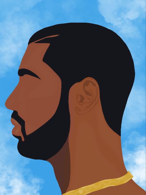 Minimalist side profile of drizzy drake from the nothing was the same album cover Drake Album Cover Painting Easy, Nothing Was The Same Drake Album Cover Painting, Nothing Was The Same Drake Album Cover, Drake Painting Canvases Easy, Drake Painting Canvases, Drake Album Cover Drawing, Easy To Draw Album Covers, Drake Canvas Paintings, Album Cover Paintings On Canvas Easy