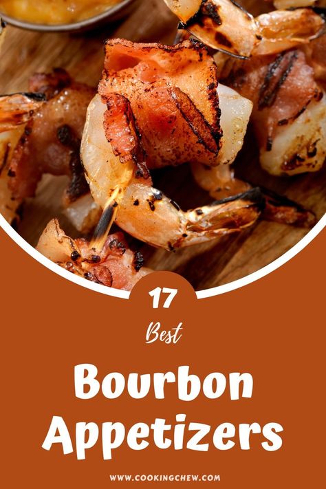 We're here to share these 17 best bourbon appetizers with you! Make a few of these appetizing starters for the upcoming party or dinner at home. Bourbon Appetizers, Hors Devours Appetizers, Honey Bourbon Chicken, Best Bourbon, Toasted Crostini, Bourbon Recipes, Bourbon Sauce, Pulled Pork Sliders, Bourbon Tasting