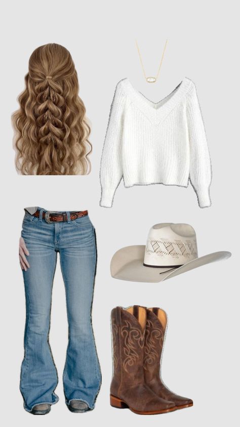 Casual Western Outfits, Everyday Outfits Fall, Cute Cowgirl Outfits, Cowgirl Style Outfits, Southern Outfits, Country Style Outfits, Girls Dress Outfits, Western Wear Outfits, Cute Country Outfits