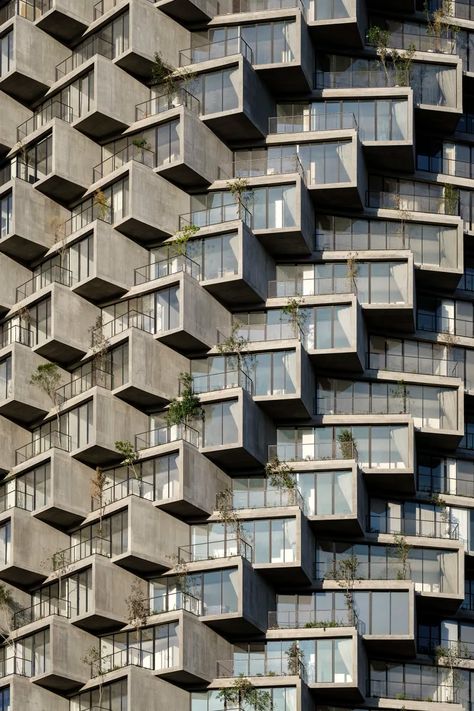 Bjarke Ingels Group, Urban Tree, Bjarke Ingels, Concrete Sculpture, Mix Use Building, Parametric Architecture, Apartment Terrace, Exposed Concrete, Green Business