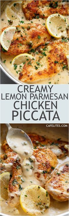 Creamy Lemon Parmesan Chicken (Piccata) Creamy Lemon Parmesan Chicken, Lemon Parmesan Chicken, No Heavy Cream, Gourmet Comfort Food, Creamy Lemon Sauce, Hockey Season, Parmesan Chicken, Chicken Piccata, Lemon Sauce