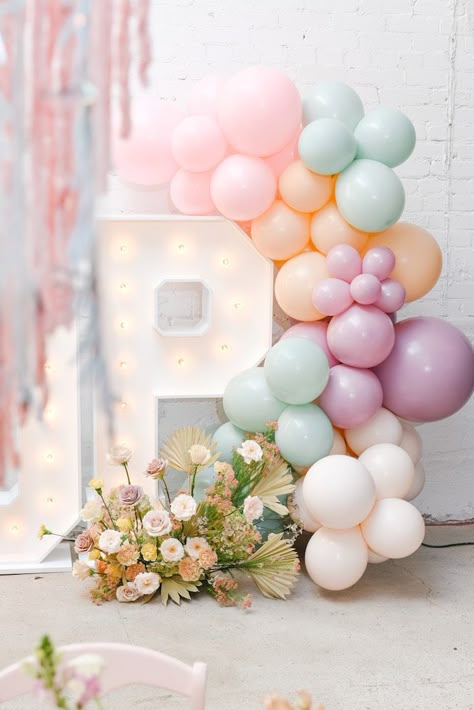 Boho Pastel Easter Easter Birthday Party Decorations, Easter Balloon Decor, Cotton Candy Cart, Popcorn Cart, Fairy Baby Showers, Easter Birthday Party, Party Elements, Mini Bunny, Pastel Birthday