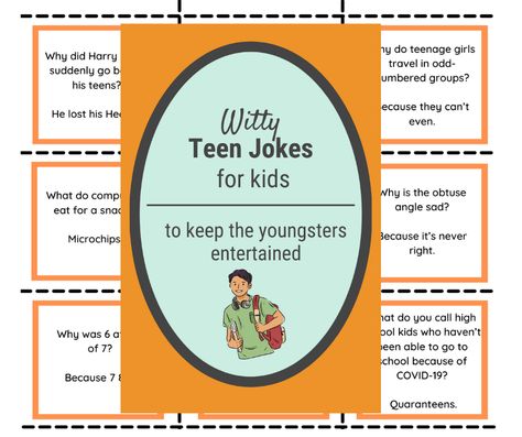 Written by amomwithalessonplan.com Getting your teen to laugh can be a little tricky. We all know how important a good chuckle is, especially for our big kids. These jokes for teens were collected with the intention of connecting with our older kids on a playful level. You might also find the corny joke, exam joke, math joke, riddles... Written by amomwithalessonplan.com High School Jokes, Actually Funny, Lunch Planning, Jokes For Teens, Funny Riddles, High School Kids, Funny Printables, Math Jokes, National Geographic Kids