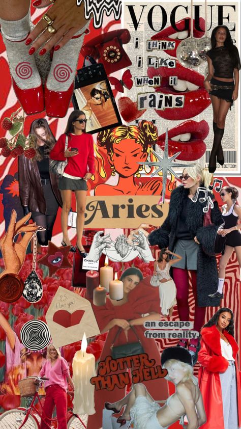 #aries #astrology #aesthetic Aries Aethstetic, Aries Fashion Aesthetic, Aries Sun Aesthetic, Aries Rising Style, Venus In Aries Aesthetic, Aries Outfits Aesthetic, Aries Moon Aesthetic, Aries Venus Aesthetic Outfits, Aries Rising Aesthetic