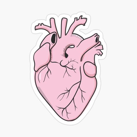 Medical Stickers Aesthetic, Pink Sticky Notes, Medical Stickers, Heart Aesthetic, Eid Stickers, Sticker Design Inspiration, Iphone Stickers, Science Stickers, Scrapbook Printing