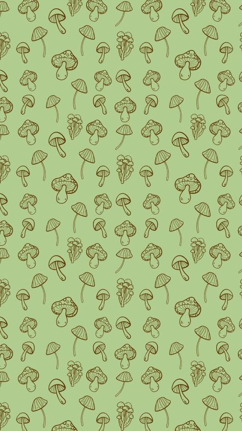 Plant Macbook Wallpaper, Pattern Ideas Aesthetic, Snail Wallpaper Aesthetic, Mushroom Background Aesthetic, Green Cottagecore Wallpaper, Mushroom Art Wallpaper, Goblin Core Wallpaper, Mushroom Lockscreen, Green Grunge Wallpaper