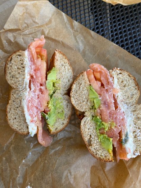 Brueggers Bagels, Salmon Lox Bagel, Lox Bagel, Healthy Bagel, Salmon Healthy, Bagel Cafe, Runners Food, Smoked Salmon Bagel, Lox And Bagels