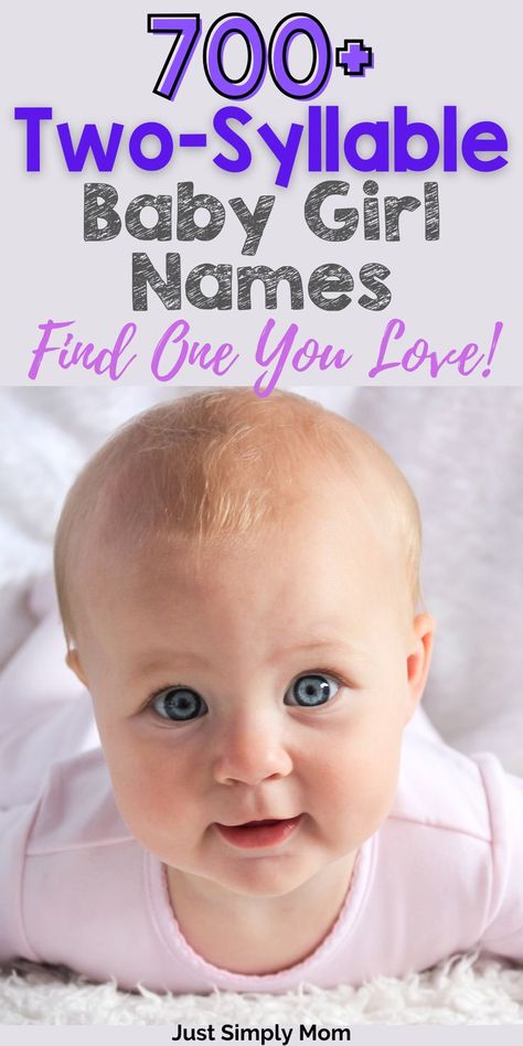 Are you struggling to find the perfect baby girl name? Sometimes, 2 syllable girl names sound best with your last name. Check these out! 2 Syllable Girl Names, R Girl Names, Two Syllable Girl Names, Cool Baby Girl Names, List Of Girls Names, J Names, Baby Girl Name, Girl Name, Name List