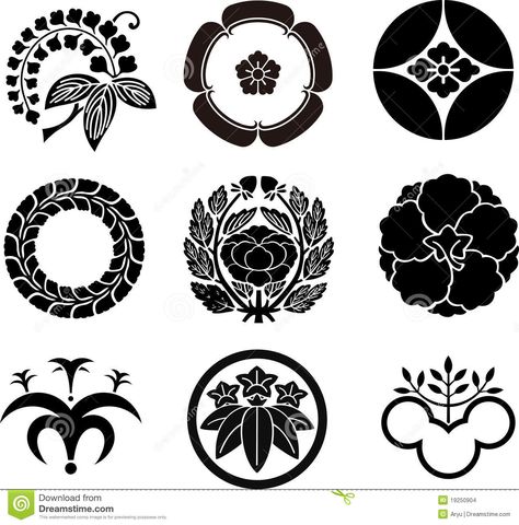 Japanese Family Crests - Download From Over 53 Million High Quality Stock Photos, Images, Vectors. Sign up for FREE today. Image: 19250904 Japanese Crest, Japanese Family Crest, City Life Photography, Sashiko Pattern, Aubrey Beardsley, Japanese Logo, Family Crests, Different Tattoos, Image Bank