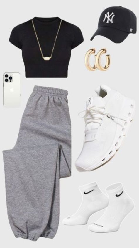 pretty. basic. sporty. fit!!!⚾️ #outfit #outfitideas Sporty Women Outfits, Sporty Business Outfits, Sporty Teen Outfits, Womens Sporty Outfits, Sporty Casual Outfits For Women, Coach Outfits Sports, Sporty School Outfits, Sporty Girl Aesthetic Outfit, Sporty Aesthetic Outfit