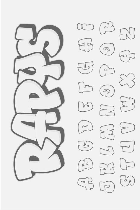 Grafity Huruf, Font Chữ Calligraphy, Cool Lettering Fonts Alphabet, Block Letters Font Alphabet, Cute Writing Fonts, Cool Writing Styles, Cute Lettering Fonts, Cool Letters To Draw, Fun Fonts To Draw