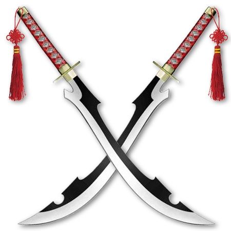 Kyouraku Shunsui, Bleach Swords, Dual Swords, Fantasy Blade, Pretty Knives, Aztec Warrior, Fantasy Props, Cool Swords, Samurai Swords