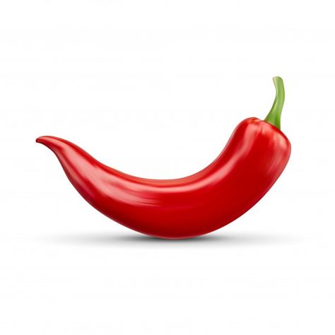 Realistic red hot natural chili pepper, ... | Premium Vector #Freepik #vector #background #food #green #kitchen Food References, Red Jalapeno, Spices Packaging, Object Photography, Chile Pepper, Architecture Ideas, Desenho Tattoo, Green Chilli, Green Chile