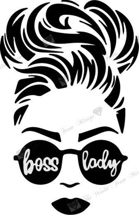 Svg Shirt Ideas, Boss Lady Svg, Bun Design, Lady Logo, Female Boss, Animal Kingdom Shirts, Disney World Shirts, Inspiring Women, Christian Svg