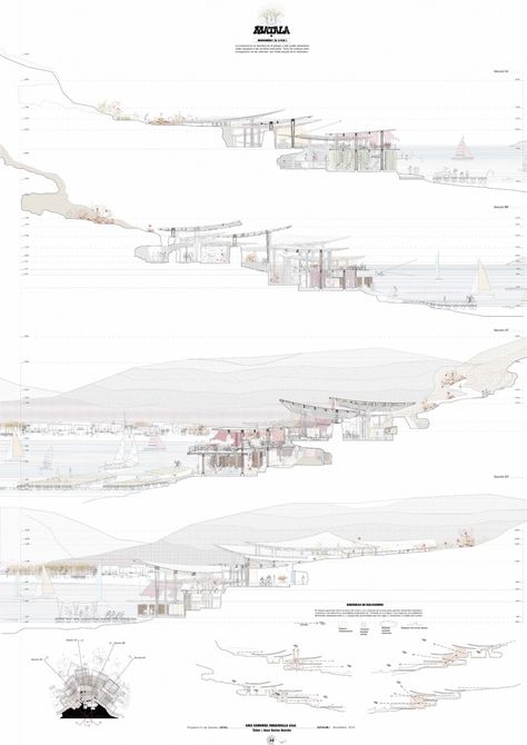 MATALA - Architectural Design Archive by DPA Section Diagram Architecture, Drawing Layout, Section Drawing Architecture, Section Drawing, Architecture Presentation Board, Architecture Panel, Architecture Board, Arch Model, Architecture Collage