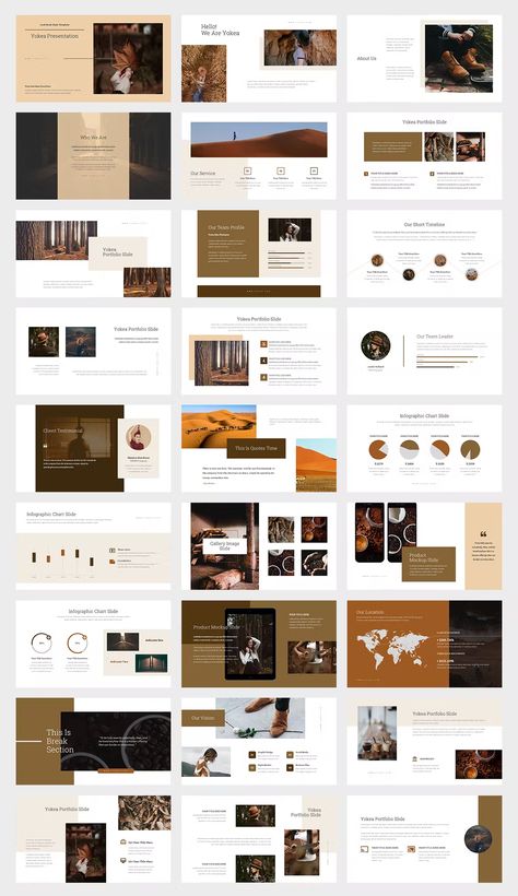 Brown Color Tone Lookbook Keynote Template. 50 unique and editable presentation slides design. Best Presentation Templates, Keynote Design, Presentation Slides Design, Company Presentation, Presentation Design Layout, Slides Design, Powerpoint Design Templates, Powerpoint Presentation Design, Presentation Design Template