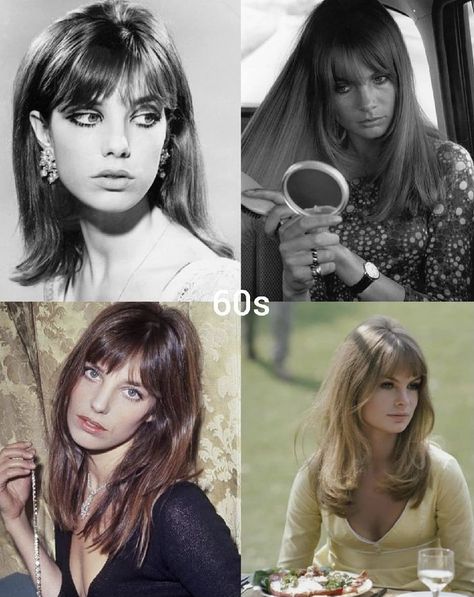 60s Hair, 90s Hairstyles, Fringe Hairstyles, Jane Birkin, Baby Boomer, Dream Hair, Look Vintage, Aesthetic Hair, Hairstyles Haircuts