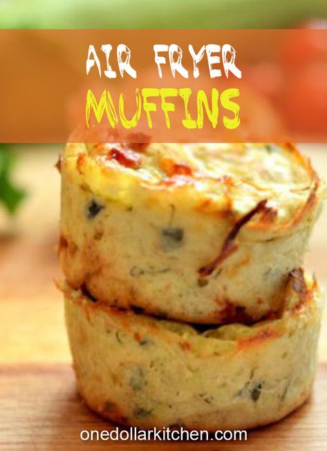 Cheesy Muffins, Air Fryer Muffins, Airfryer Breakfast, Air Fryer Recipes For Beginners, Best Air Fryer Recipes, Bacon Muffins, Amazing Meals, Best Air Fryer, Bacon And Cheese