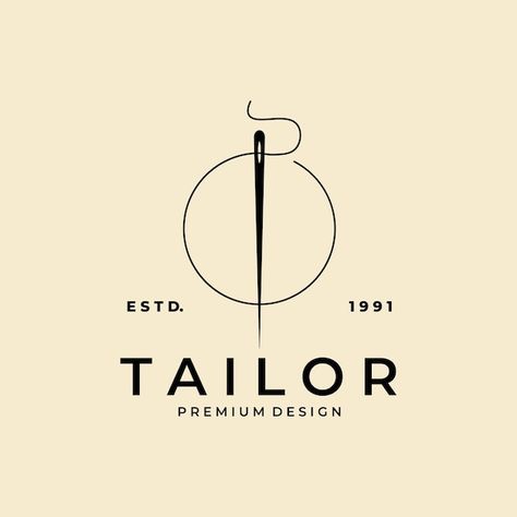 Tailoring Logo Design Ideas, Logo Tailor, Tailor Logo Design, Sewing Business Logo, Sewing Logo Design, Tailor Logo, Luxe Logo, Sewing Logo, Inspiration Logo Design