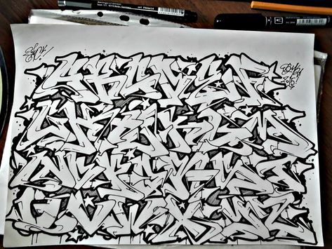 Graffiti Alphabet Wildstyle, Graffiti Alphabet Styles, Graffiti Lettering Alphabet, Graffiti Art Letters, Graffiti Wildstyle, Graffiti Text, Pitbull Art, Graffiti Piece, Heart Tattoos