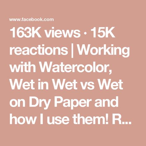 163K views · 15K reactions | Working with Watercolor, Wet in Wet vs Wet on Dry Paper and how I use them! Ready to learn how to Watercolor?! Join me in Watercolor 101 with over 5 hours of prerecorded lessons and lifetime access to any new content! #watercolorbeginner #watercolortutorial #learnwatercolor #watercolorpainting | Mallery Jane I Watercolor | malleryjaneart · Original audio How To Watercolor, Watercolor Beginner, Learn Watercolor, Watercolour Tutorials, 5 Hours, Join Me, Watercolor Paper, To Learn, Watercolor Paintings