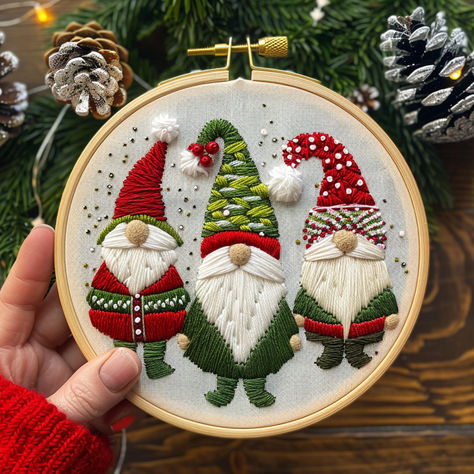 🎅 Christmas Gnome Hand Embroidery Pattern! 🎅 Bring the festive spirit to your fingertips with our stunning Christmas Gnome Hand Embroidery Template! 🌿 Let your stitches soar as you create intricate holiday designs perfect for adding a touch of whimsy and cheer to any project. Happy stitching! #EmbroideryArt #ChristmasGnomeStitch #DIYCrafts #HandmadeWithLove Diy Winter Decor, Gnome Embroidery, Embroidery Modern, Diy Winter, Embroidery Christmas, Modern Embroidery, Christmas Gnome, Embroidery Pattern, Christmas Pattern